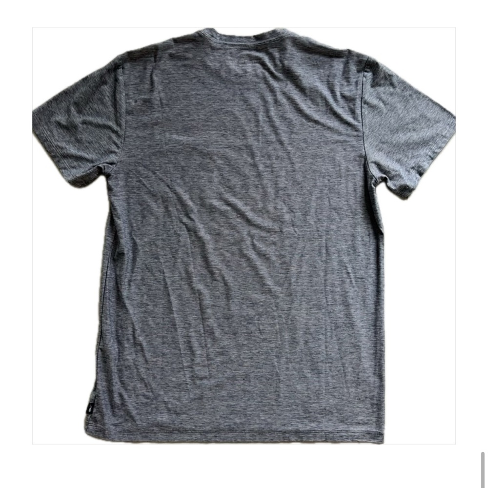 Vineyard Vines Heather Gray Subtle Stripe Short Sleeve Island T Shirt Size M - Picture 5 of 5